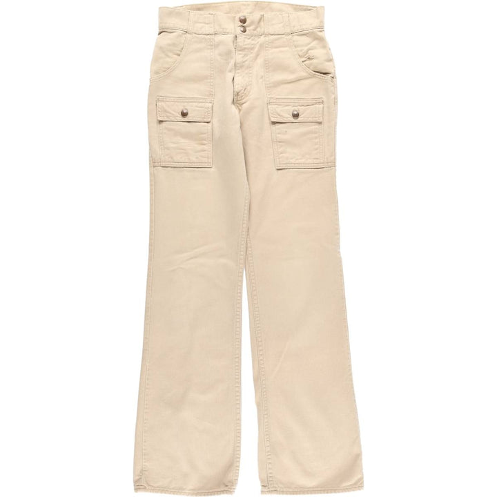 Vintage 1970'S Levi's flare-cut denim pants, made in the USA, women's size L (w30). unclear Beige type Vintage Second Hand