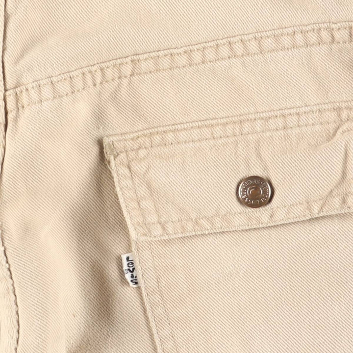 Vintage 1970'S Levi's flare-cut denim pants, made in the USA, women's size L (w30). unclear Beige type Vintage Second Hand