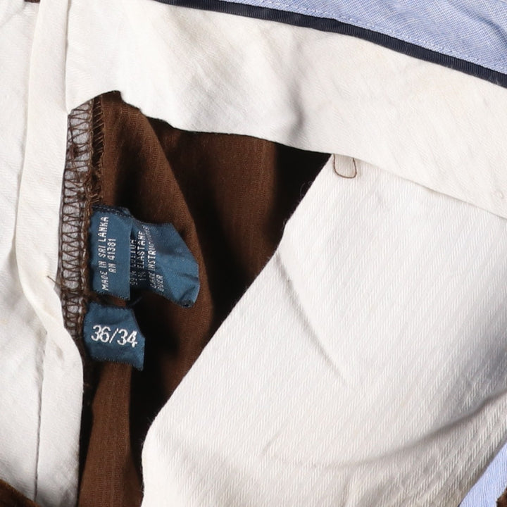 Ralph Lauren POLO by Ralph Lauren Classic Fit Corduroy Pants, Men's, Size 36 cotton brown type Vintage Second Hand