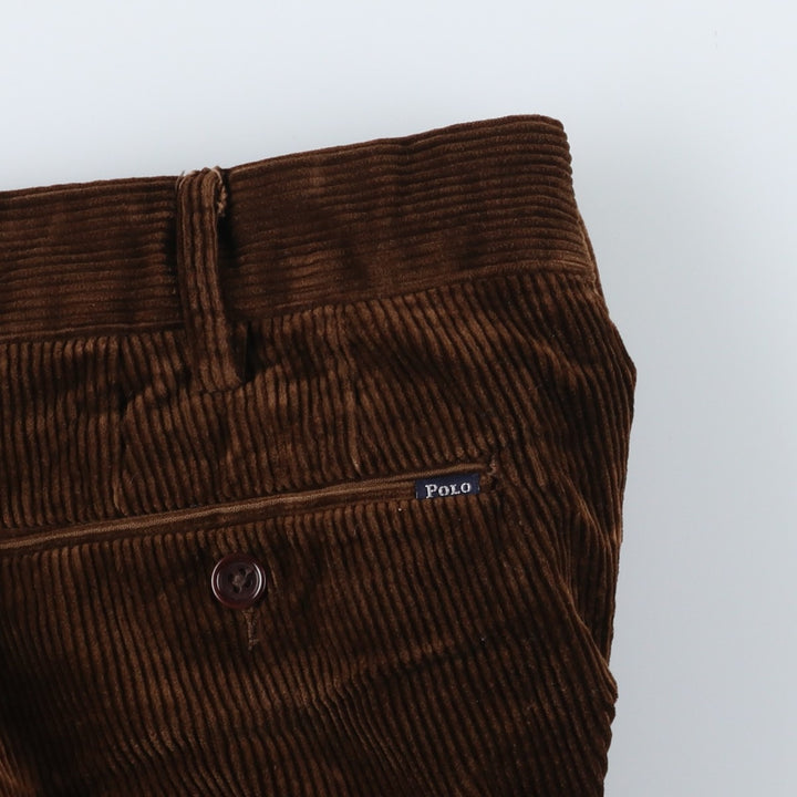 Ralph Lauren POLO by Ralph Lauren Classic Fit Corduroy Pants, Men's, Size 36 cotton brown type Vintage Second Hand