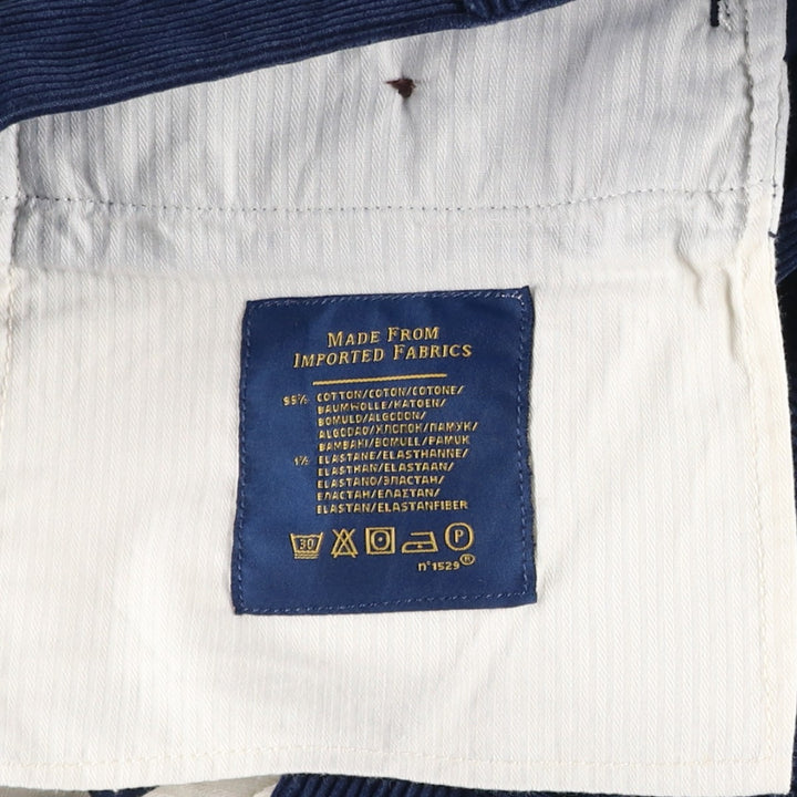 Ralph Lauren POLO by Ralph Lauren Classic Fit Corduroy Pants, Men's, Size W33 cotton navy blue type Vintage Second Hand