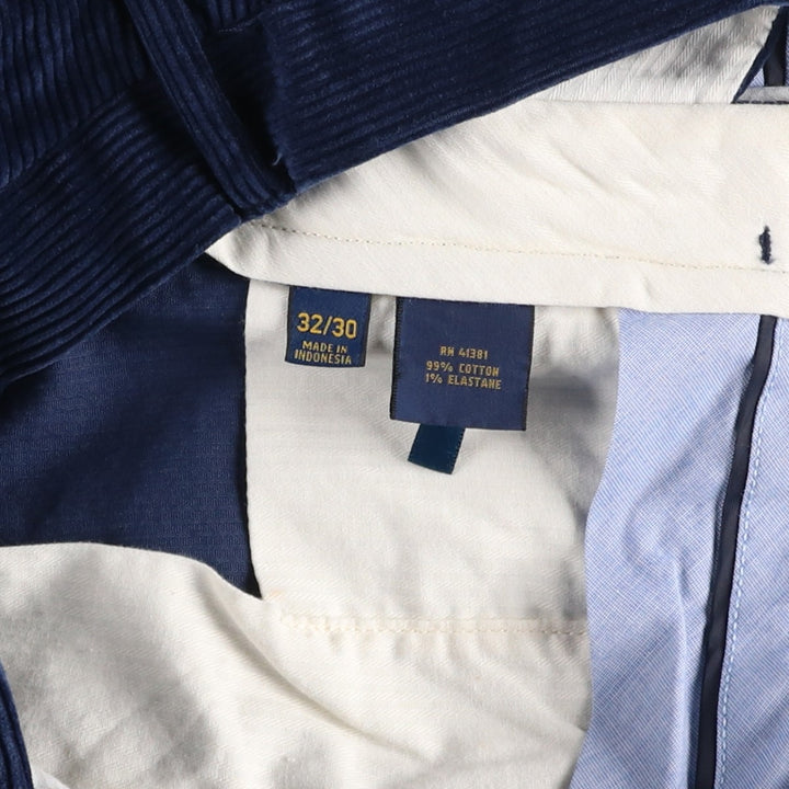 Ralph Lauren POLO by Ralph Lauren Classic Fit Corduroy Pants, Men's, Size W33 cotton navy blue type Vintage Second Hand