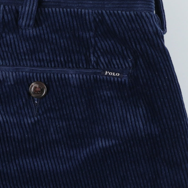 Ralph Lauren POLO by Ralph Lauren Classic Fit Corduroy Pants, Men's, Size W33 cotton navy blue type Vintage Second Hand