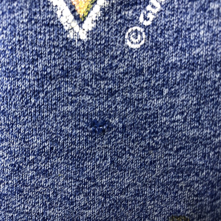 Vintage 1980'S Guess logo sweatshirt, made in the USA, size M, men's polyester navy blue type Vintage Second Hand