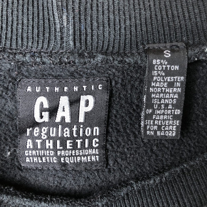 GAP logo sweatshirt, men's size S cotton black type Vintage Second Hand