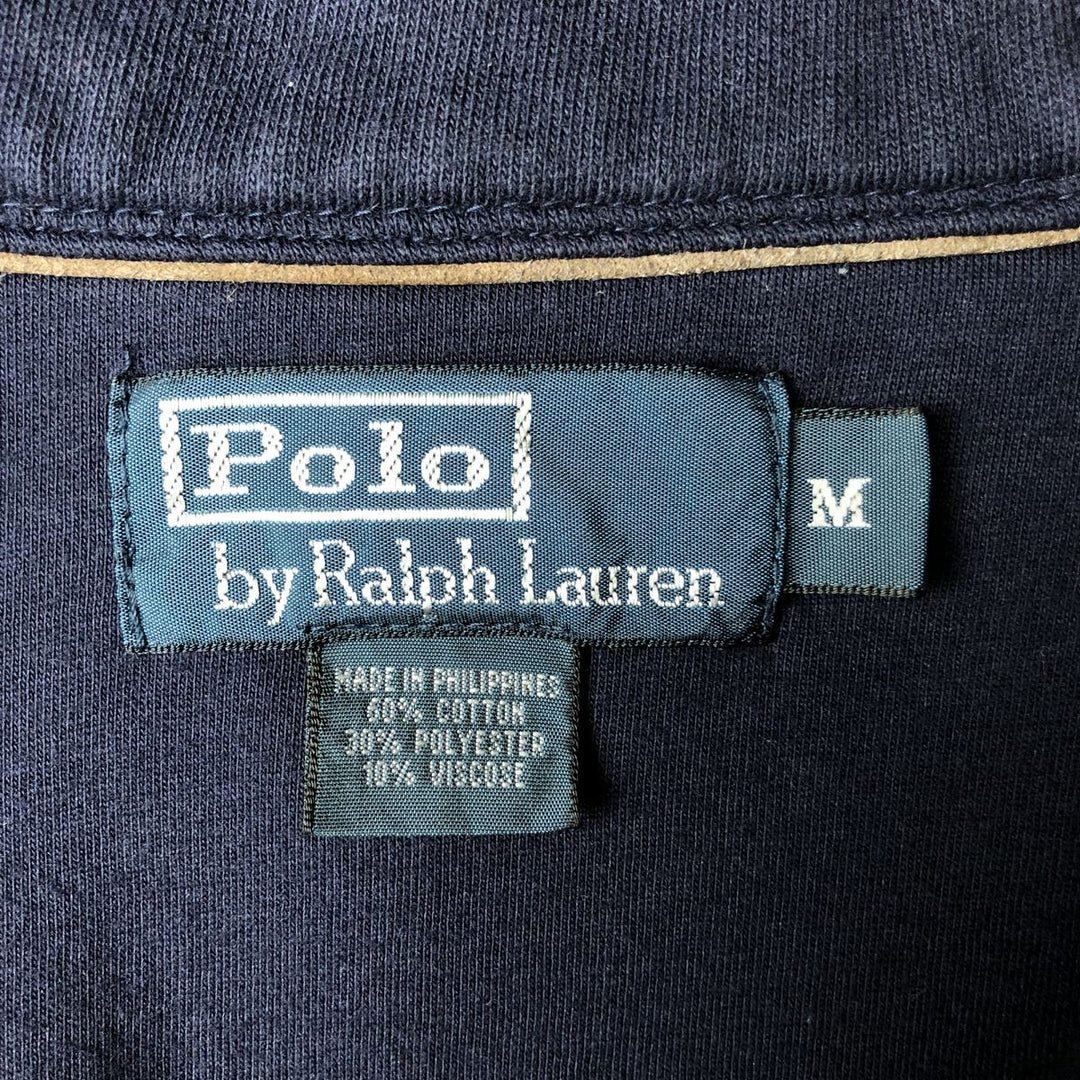 POLO by Ralph Lauren shawl collar sweatshirt/cardigan, size M, men's cotton navy blue type Vintage Second Hand