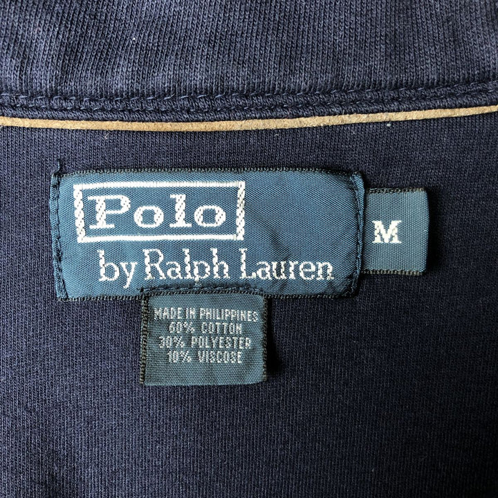 POLO by Ralph Lauren shawl collar sweatshirt/cardigan, size M, men's cotton navy blue type Vintage Second Hand