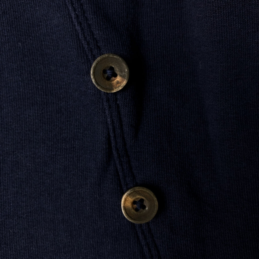 POLO by Ralph Lauren shawl collar sweatshirt/cardigan, size M, men's cotton navy blue type Vintage Second Hand