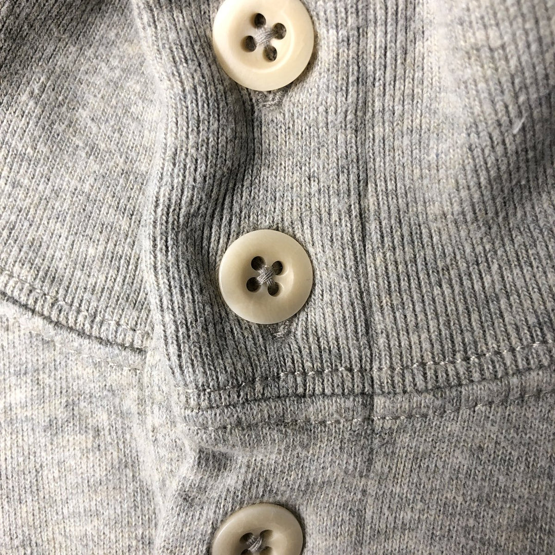 POLO by Ralph Lauren Half-Button One-Point Logo Sweatshirt, Men's XXL cotton gray type Vintage Second Hand