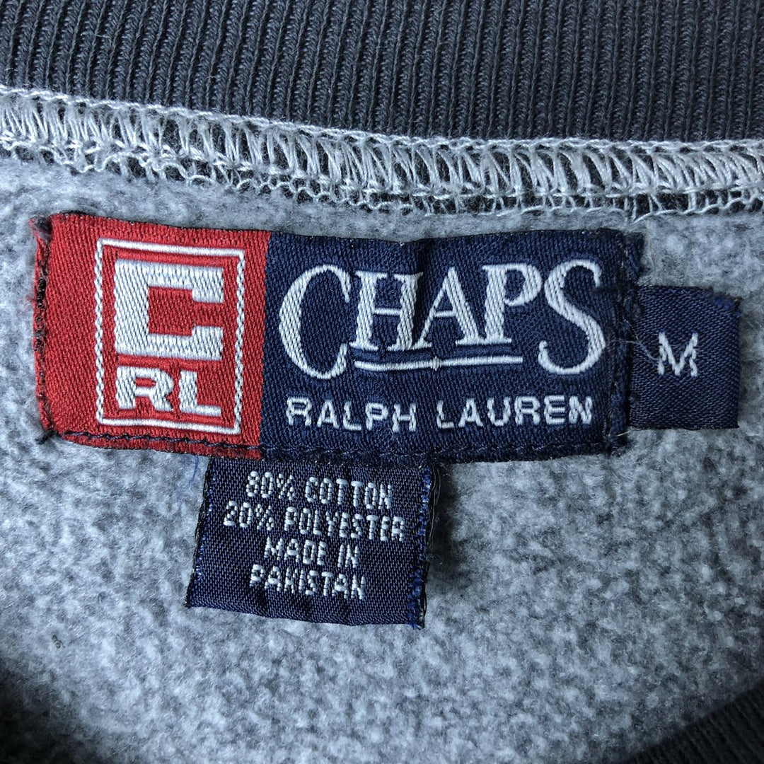 Ralph Lauren CHAPS Stars and Stripes Logo Sweatshirt, Men's Size M cotton black type Vintage Second Hand