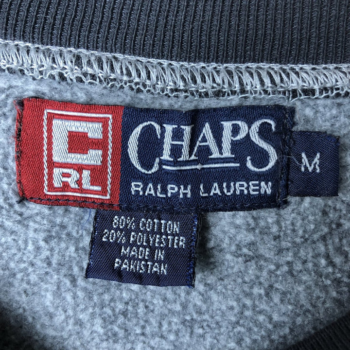 Ralph Lauren CHAPS Stars and Stripes Logo Sweatshirt, Men's Size M cotton black type Vintage Second Hand