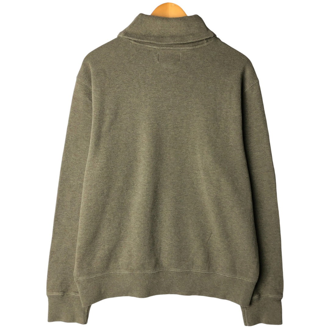 POLO by Ralph Lauren shawl collar one-point logo sweatshirt, men's XL size cotton Khaki type sage green Vintage Second Hand