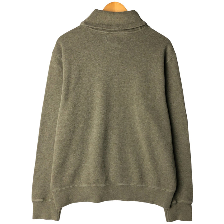 POLO by Ralph Lauren shawl collar one-point logo sweatshirt, men's XL size cotton Khaki type sage green Vintage Second Hand