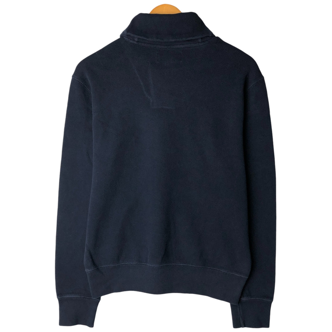POLO by Ralph Lauren shawl collar one-point logo sweatshirt, men's M size cotton navy blue type Vintage Second Hand