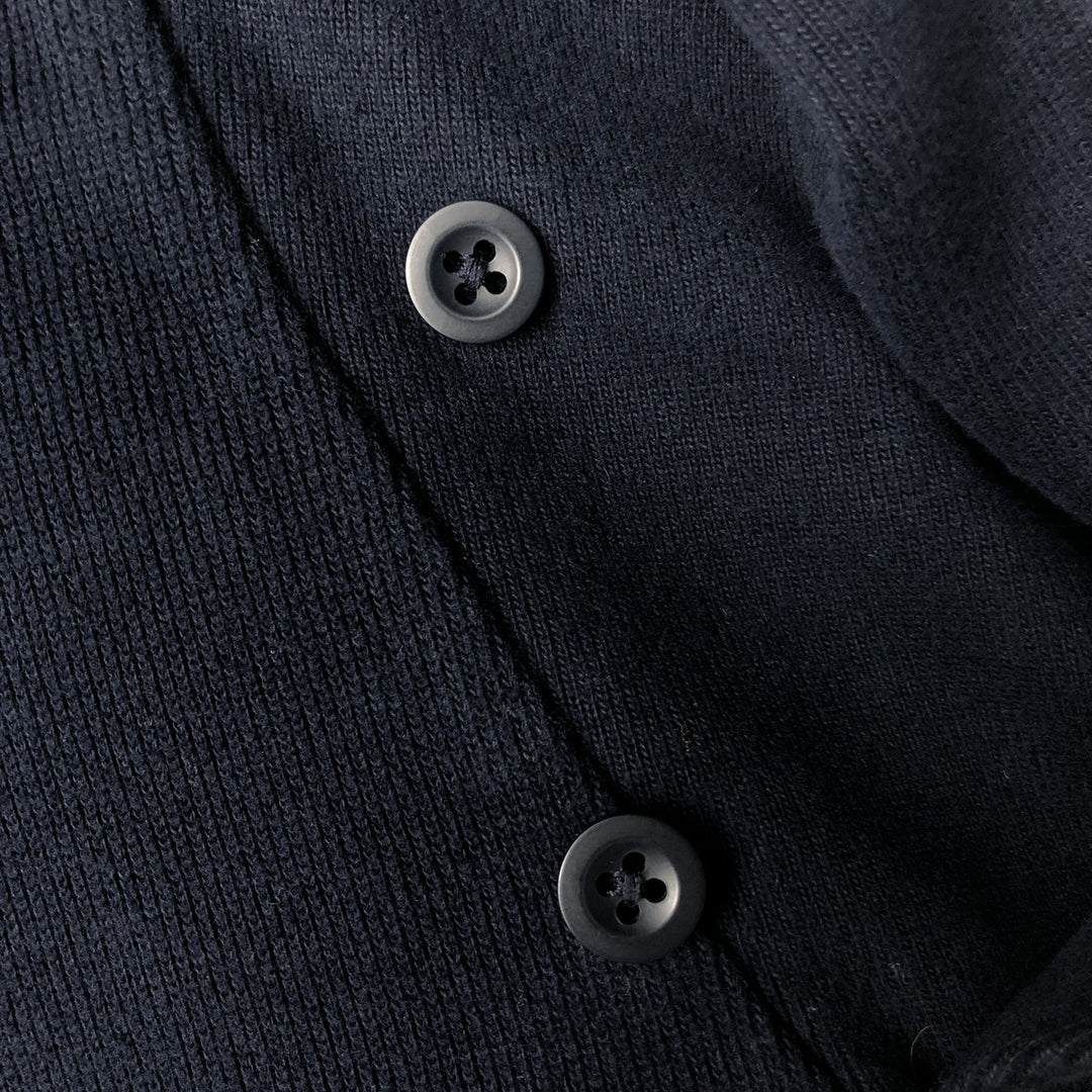 POLO by Ralph Lauren shawl collar one-point logo sweatshirt, men's M size cotton navy blue type Vintage Second Hand