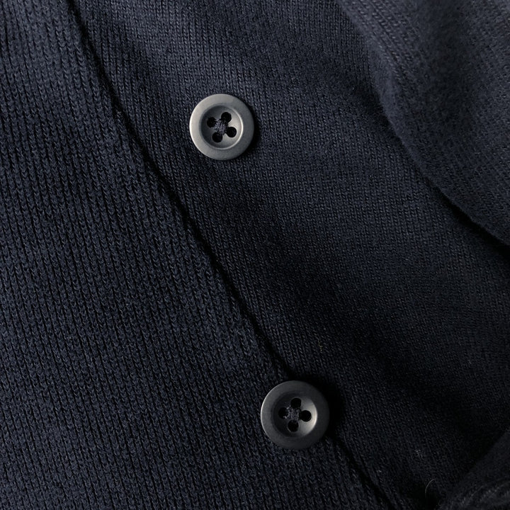POLO by Ralph Lauren shawl collar one-point logo sweatshirt, men's M size cotton navy blue type Vintage Second Hand