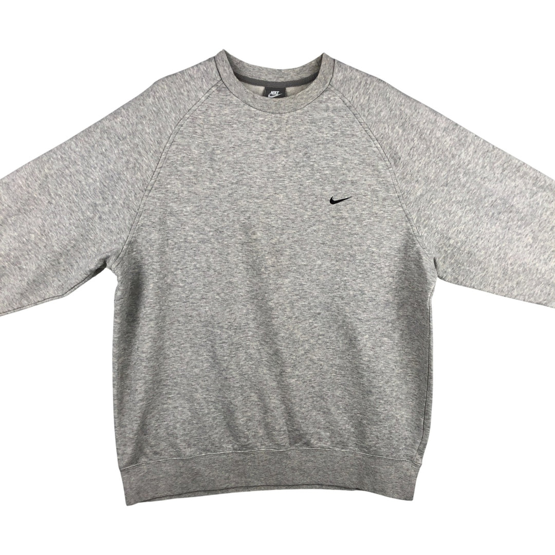 Nike One Point Logo Sweatshirt, Trainer, Men's Size L cotton gray type Vintage Second Hand