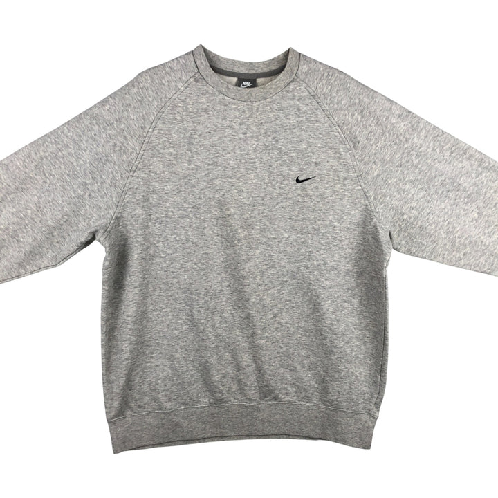 Nike One Point Logo Sweatshirt, Trainer, Men's Size L cotton gray type Vintage Second Hand