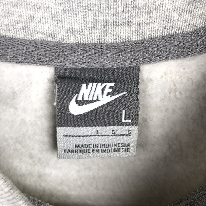 Nike One Point Logo Sweatshirt, Trainer, Men's Size L cotton gray type Vintage Second Hand