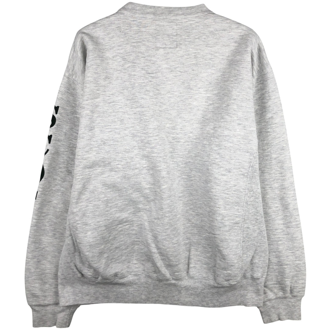 Vintage 90'S Russell PRO COTTON printed sweatshirt, Made in USA, Men's size M cotton gray type Vintage Second Hand