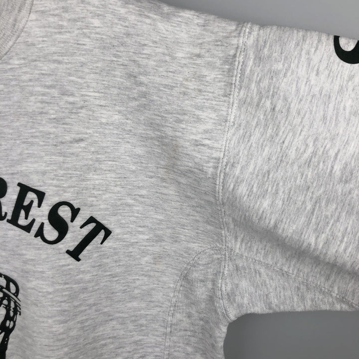 Vintage 90'S Russell PRO COTTON printed sweatshirt, Made in USA, Men's size M cotton gray type Vintage Second Hand