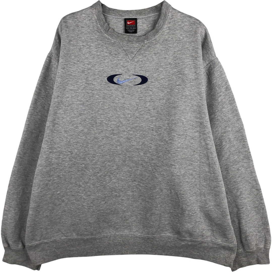 2000'S Nike Team One-Point Logo Sweatshirt, Men's XXL cotton gray type Vintage Second Hand