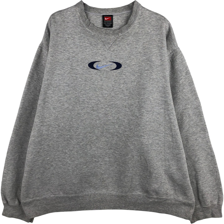2000'S Nike Team One-Point Logo Sweatshirt, Men's XXL cotton gray type Vintage Second Hand