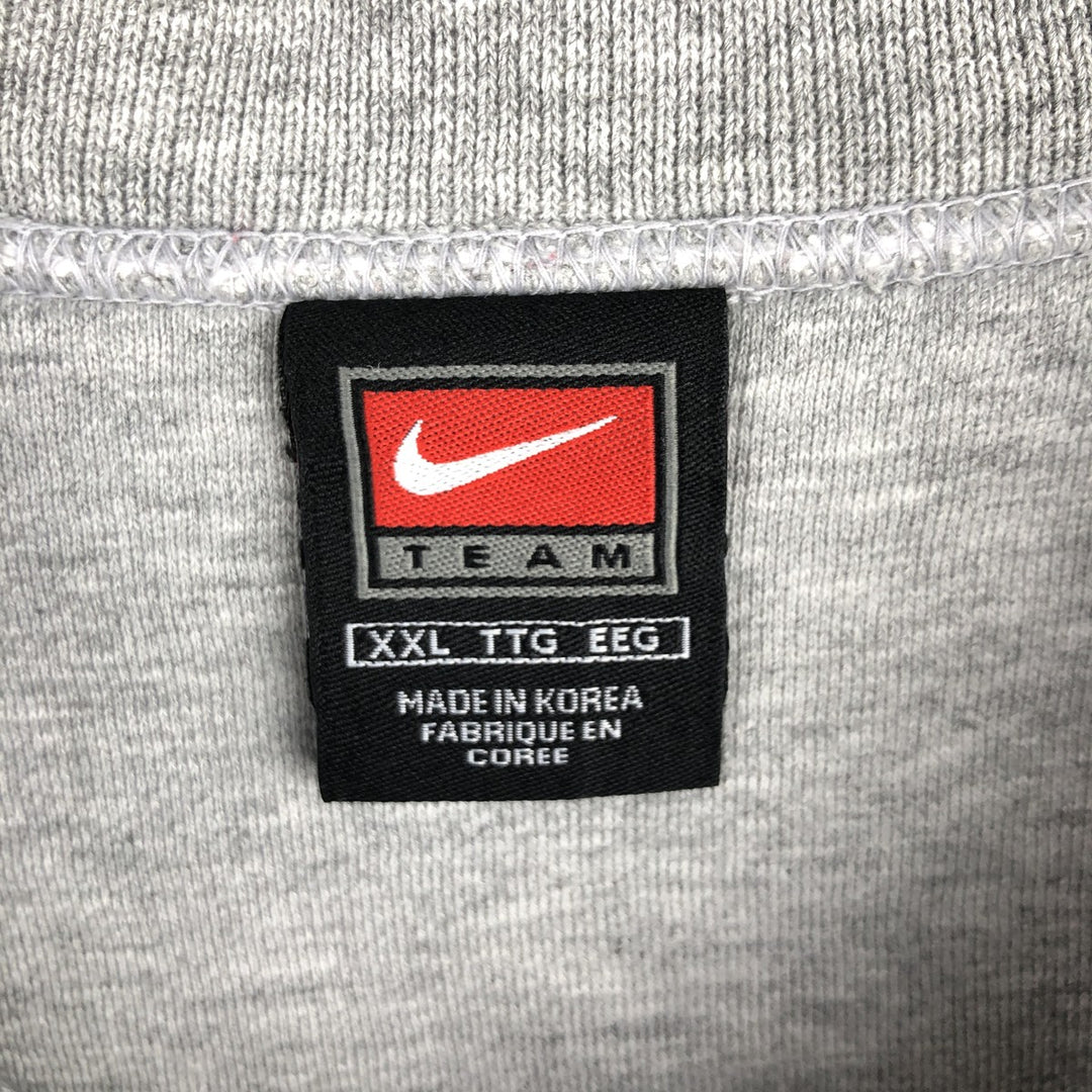 2000'S Nike Team One-Point Logo Sweatshirt, Men's XXL cotton gray type Vintage Second Hand