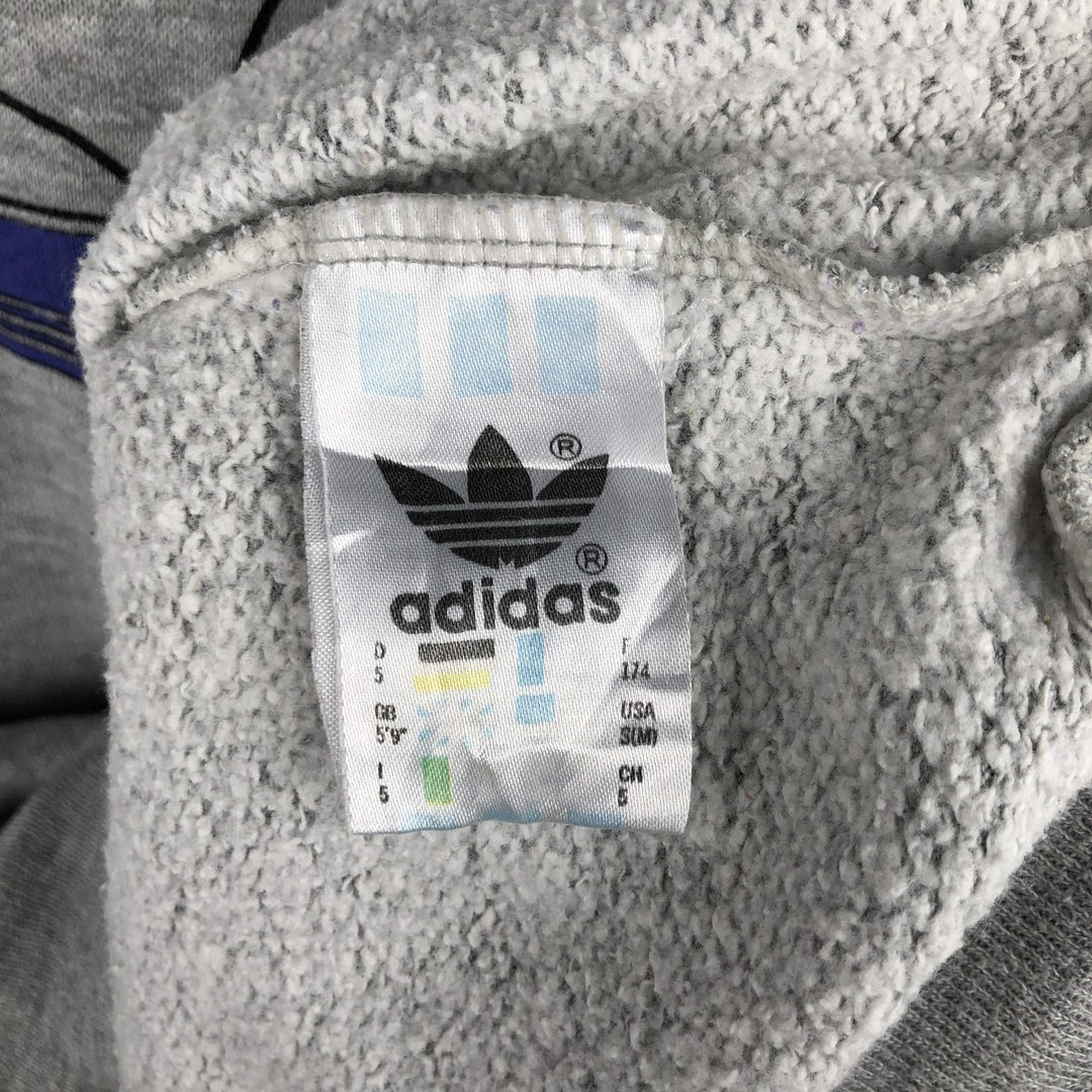 Vintage 80s-90'S Adidas logo sweatshirt, size M, men's polyester gray type Vintage Second Hand