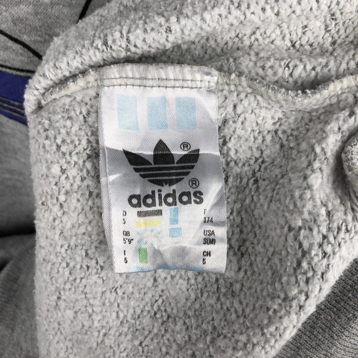 Vintage 80s-90'S Adidas logo sweatshirt, size M, men's polyester gray type Vintage Second Hand