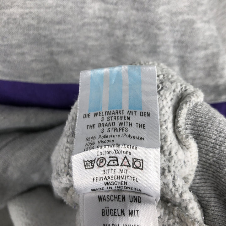 Vintage 80s-90'S Adidas logo sweatshirt, size M, men's polyester gray type Vintage Second Hand