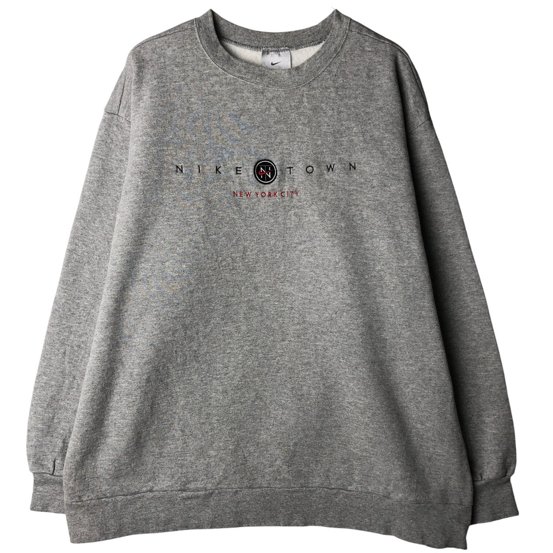 90'S Nike Logo Sweatshirt, Made in USA, Men's XL, Vintage cotton gray type Vintage Second Hand
