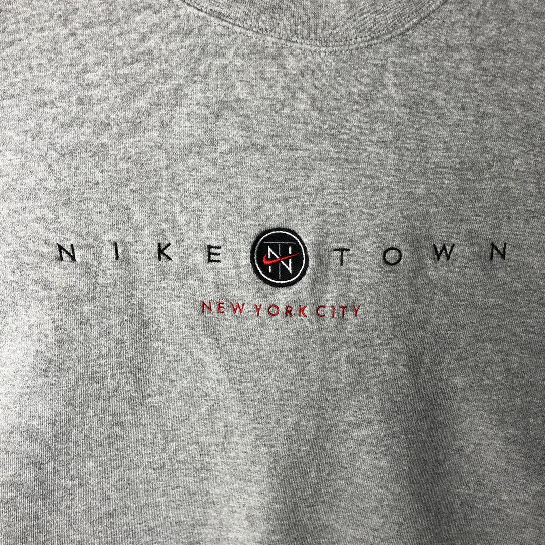 90'S Nike Logo Sweatshirt, Made in USA, Men's XL, Vintage cotton gray type Vintage Second Hand