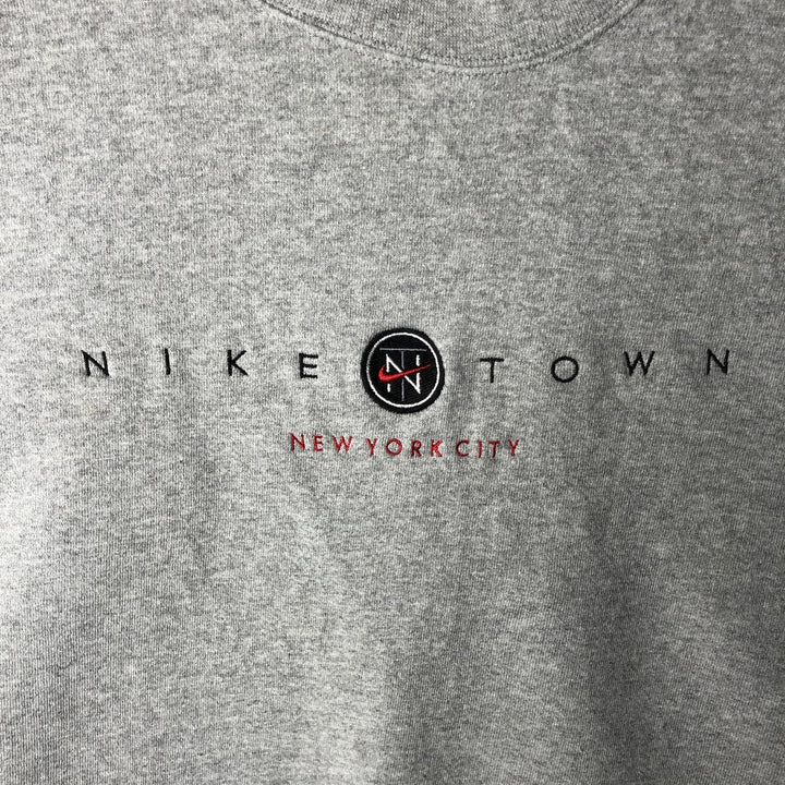 90'S Nike Logo Sweatshirt, Made in USA, Men's XL, Vintage cotton gray type Vintage Second Hand