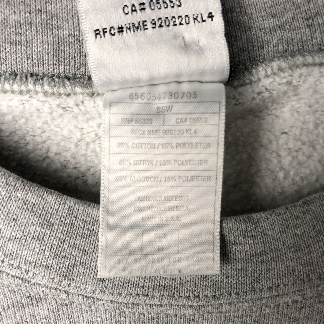 Vintage 90'S Nike One-Point Logo Sweatshirt, Made in USA, Men's Size Medium cotton gray type Vintage Second Hand