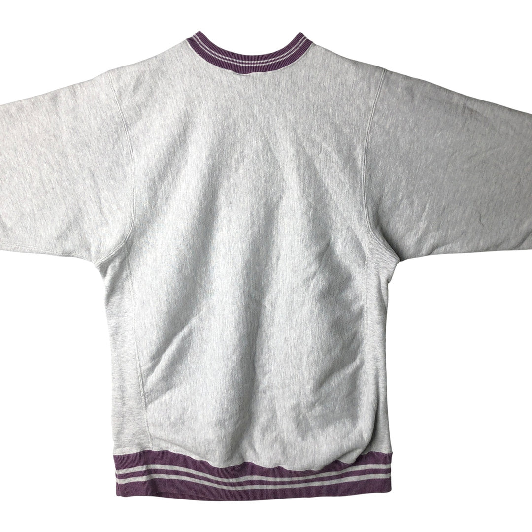90'S Champion Reverse Weave Embroidered Tag Logo Sweatshirt Trainer Made in USA Men's XXL Vintage cotton gray type Vintage Second Hand