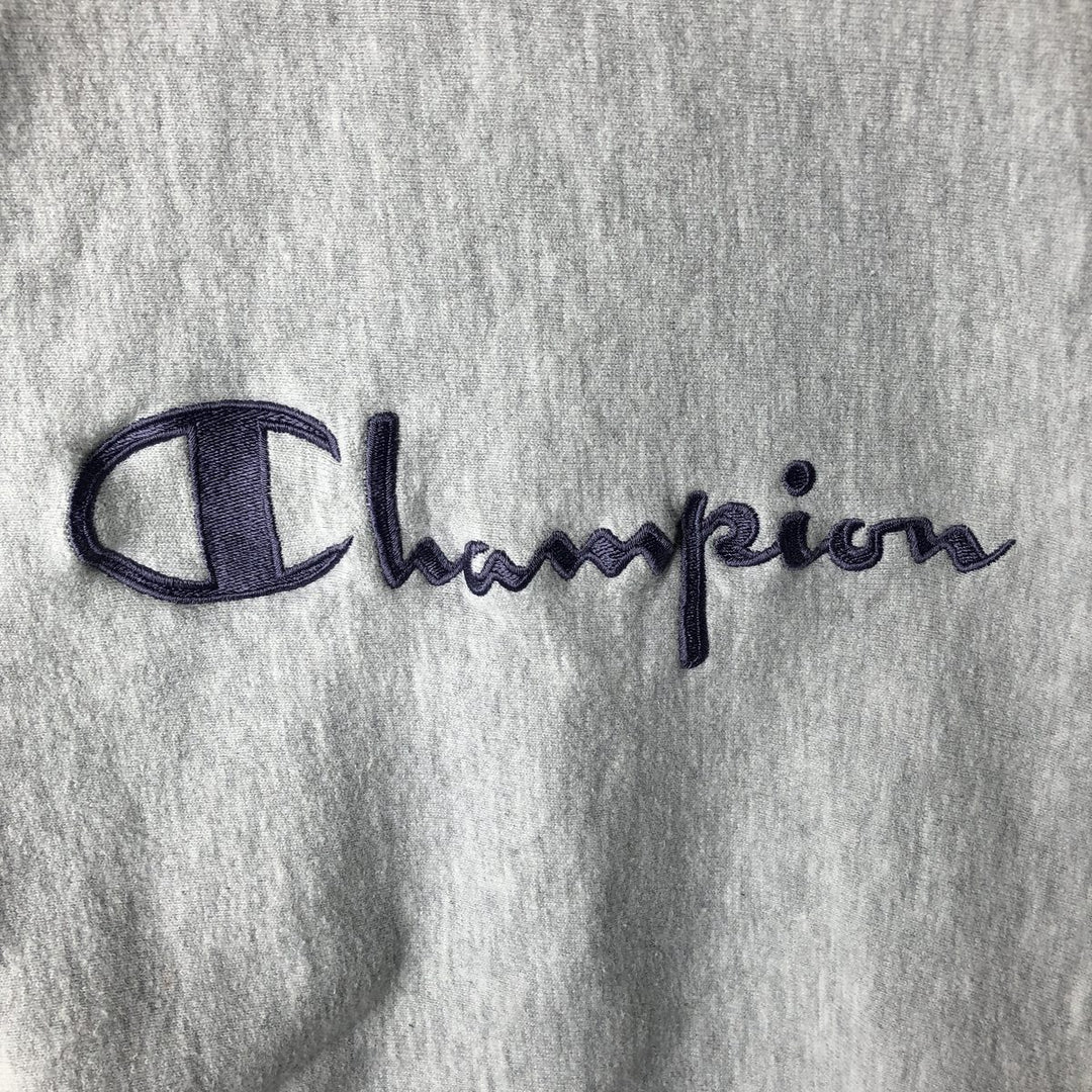 90'S Champion Reverse Weave Embroidered Tag Logo Sweatshirt Trainer Made in USA Men's XXL Vintage cotton gray type Vintage Second Hand