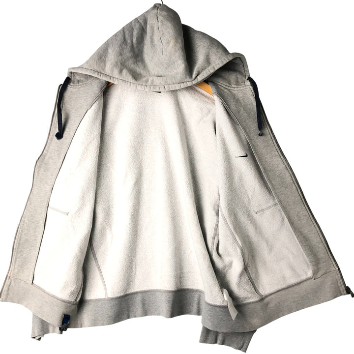 2000'S Nike Back Print Full-Zip Hoodie, Men's Size L unclear gray type Vintage Second Hand