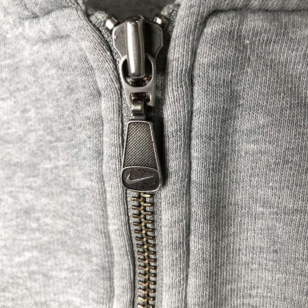 2000'S Nike Back Print Full-Zip Hoodie, Men's Size L unclear gray type Vintage Second Hand