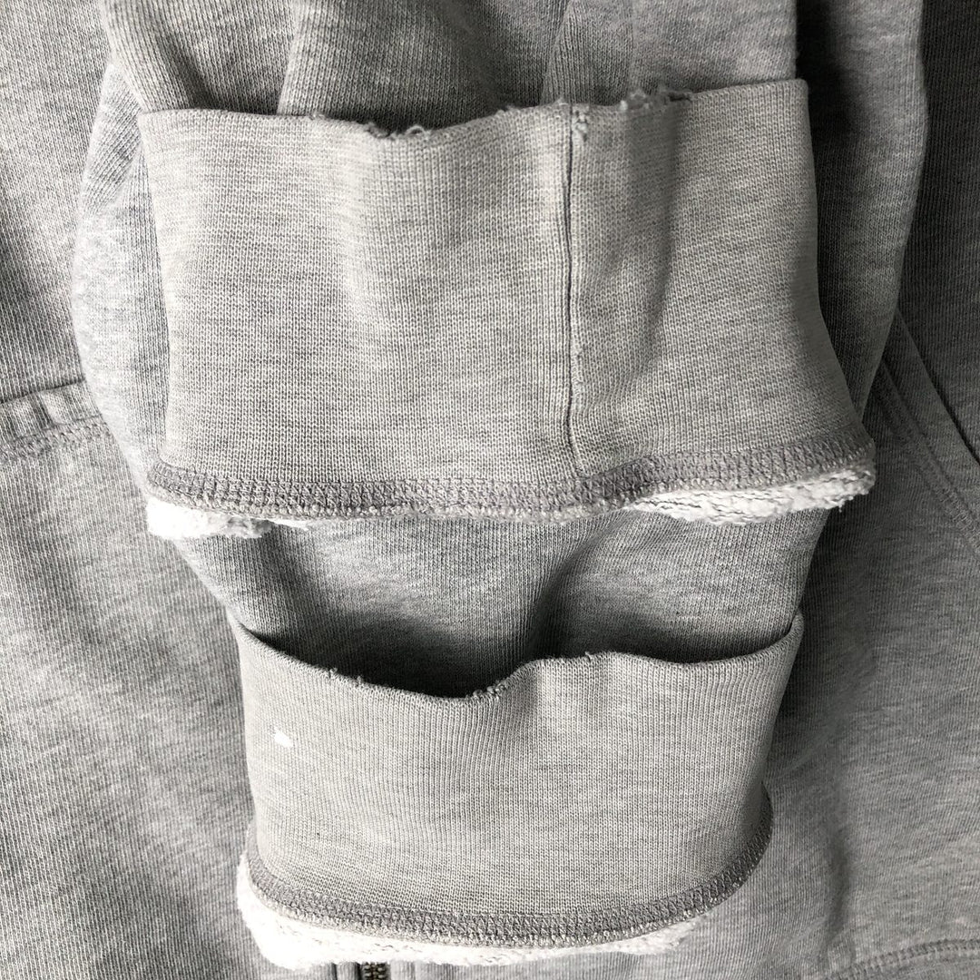 2000'S Nike Back Print Full-Zip Hoodie, Men's Size L unclear gray type Vintage Second Hand