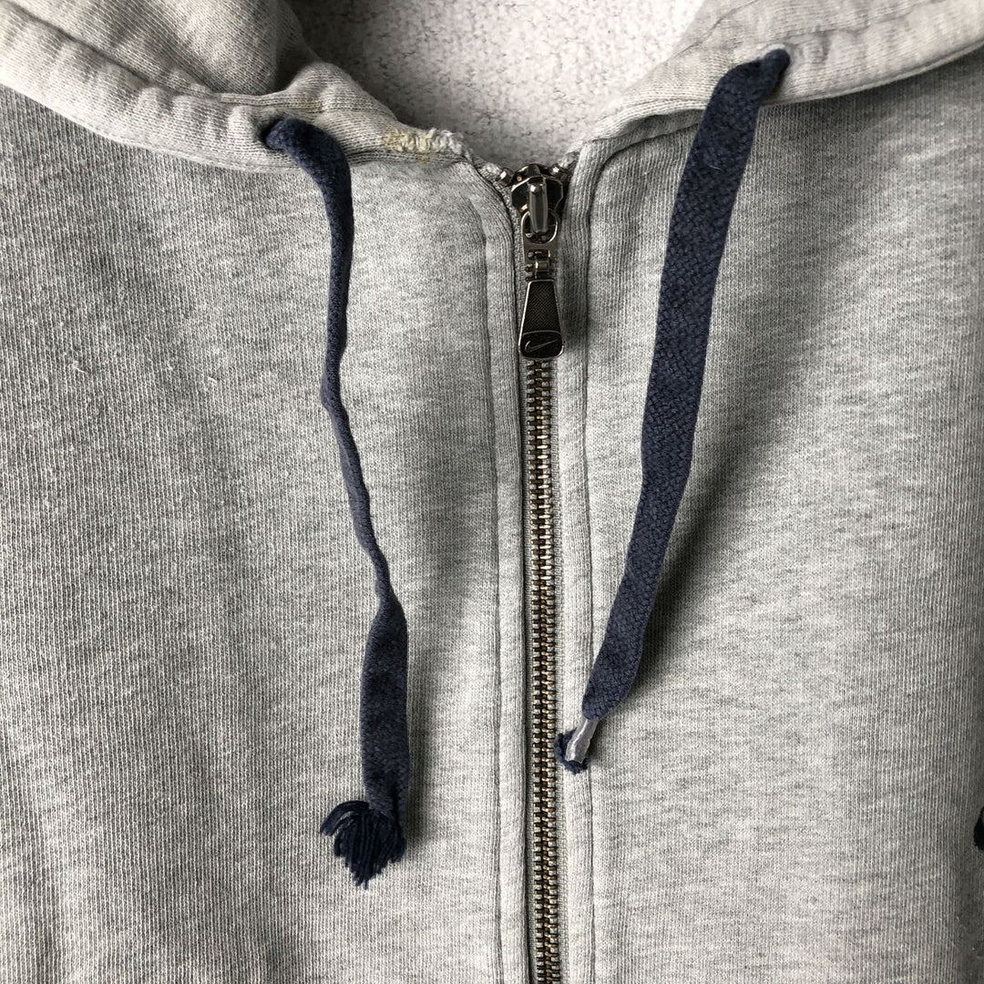 2000'S Nike Back Print Full-Zip Hoodie, Men's Size L unclear gray type Vintage Second Hand