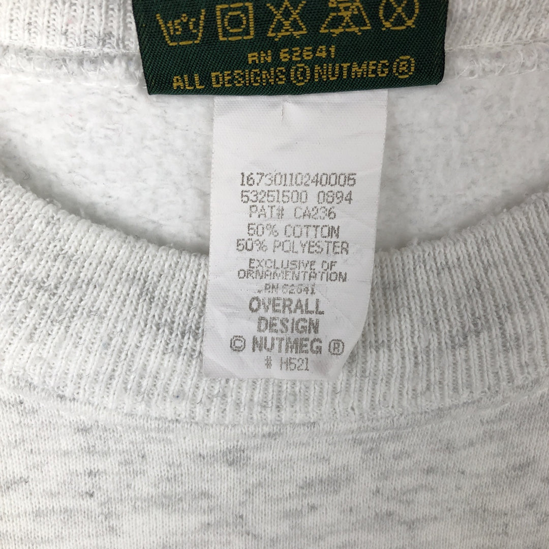 Vintage 90'S HOME TEAM printed sweatshirt, made in the USA, size L, men's cotton gray type Vintage Second Hand