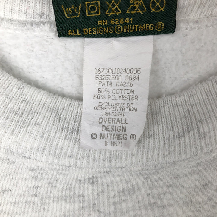 Vintage 90'S HOME TEAM printed sweatshirt, made in the USA, size L, men's cotton gray type Vintage Second Hand