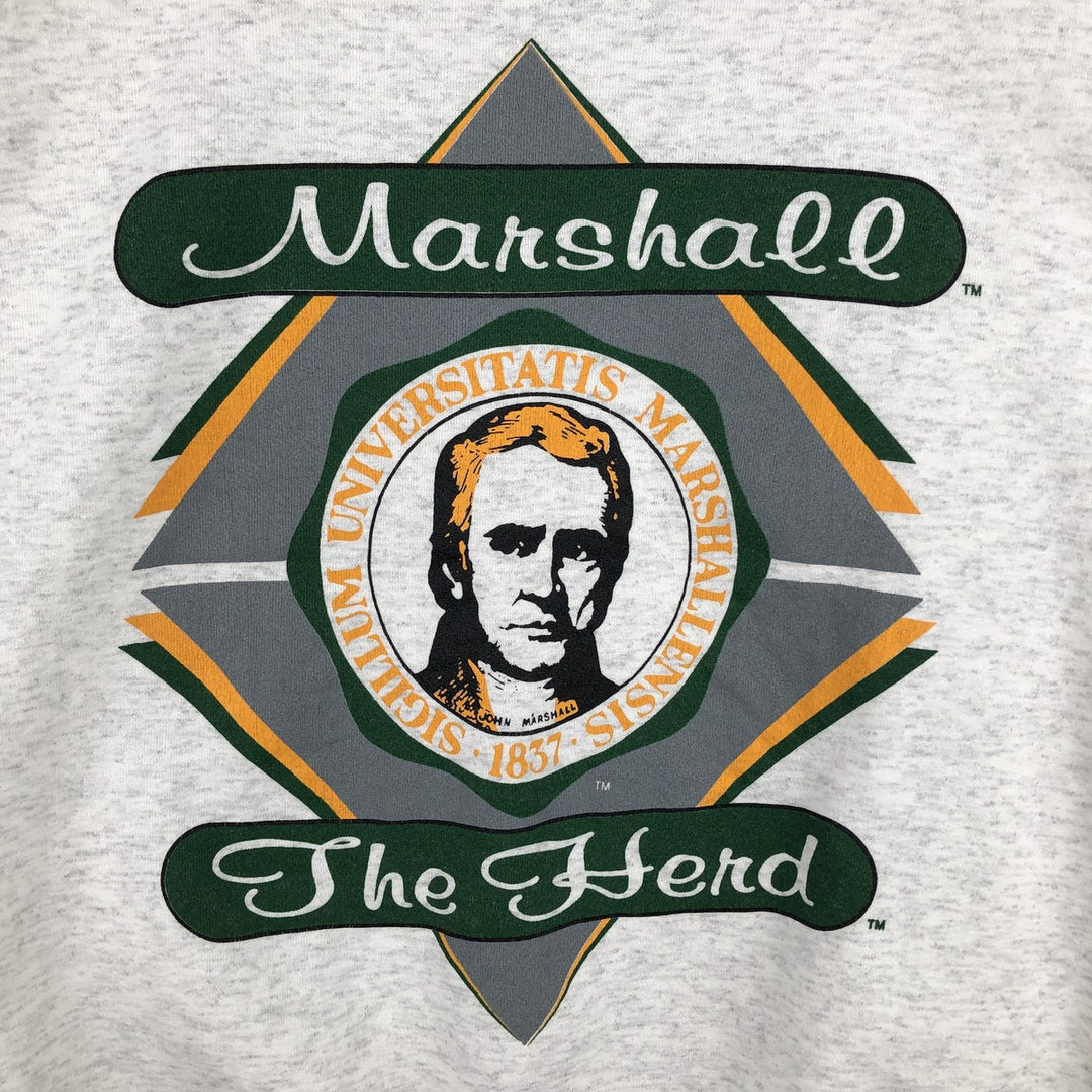 Vintage 90'S HOME TEAM printed sweatshirt, made in the USA, size L, men's cotton gray type Vintage Second Hand