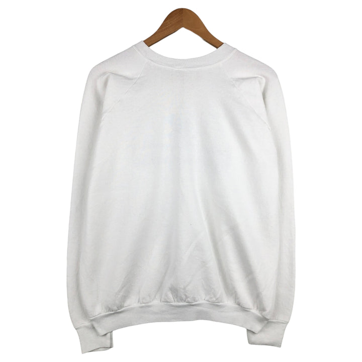 Fruit of the Loom printed sweatshirt, made in the USA, men's size XL cotton white type Vintage Second Hand