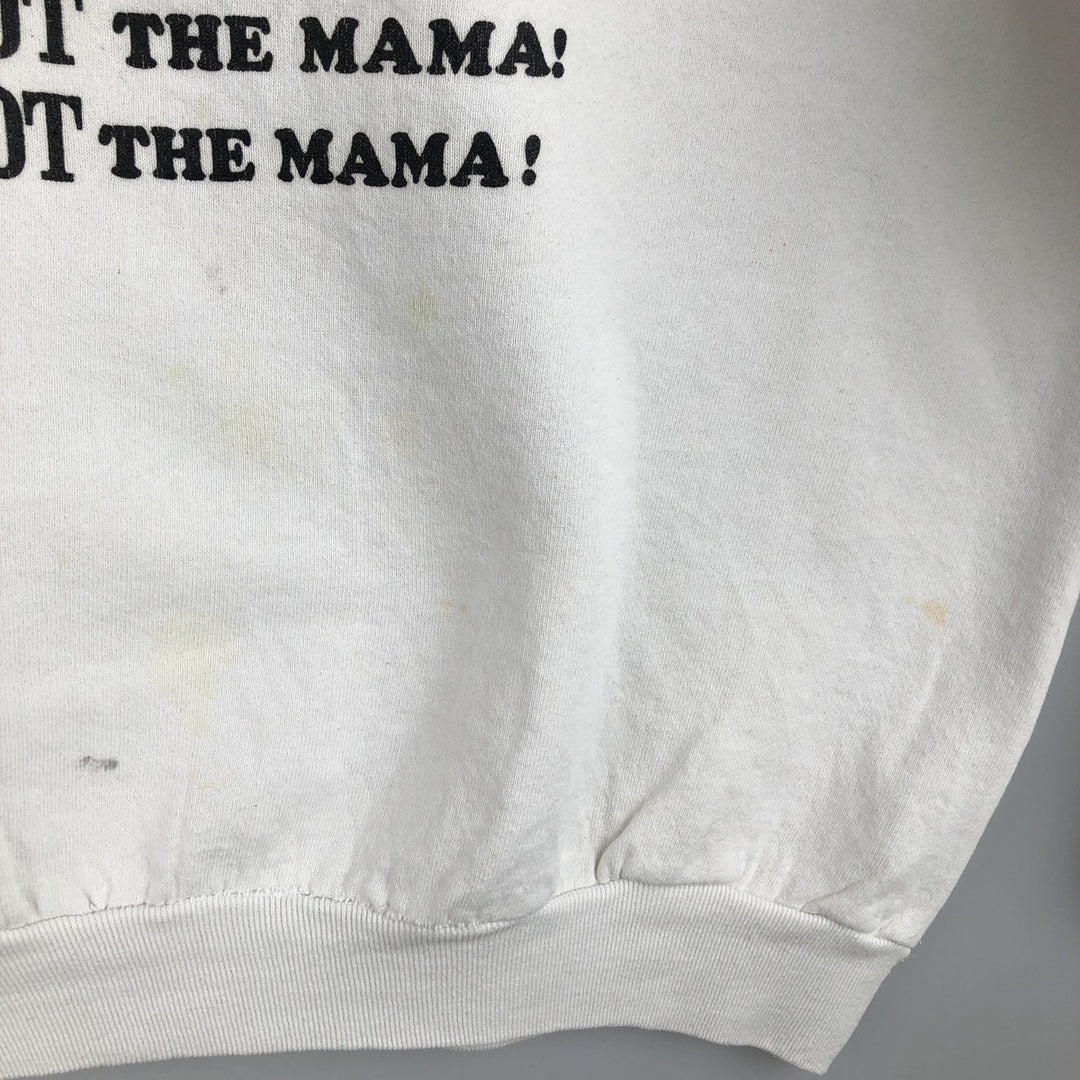 Vintage 1980'S Fruit of the Loom Dinosaur character sweatshirt, made in the USA, men's size XL cotton white type Vintage Second Hand