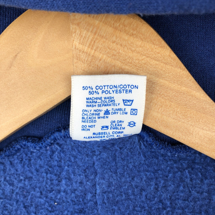 Vintage 80s-90'S Jerzees Full-Zip Hoodie, Made in USA, Men's XL cotton blue type Vintage Second Hand