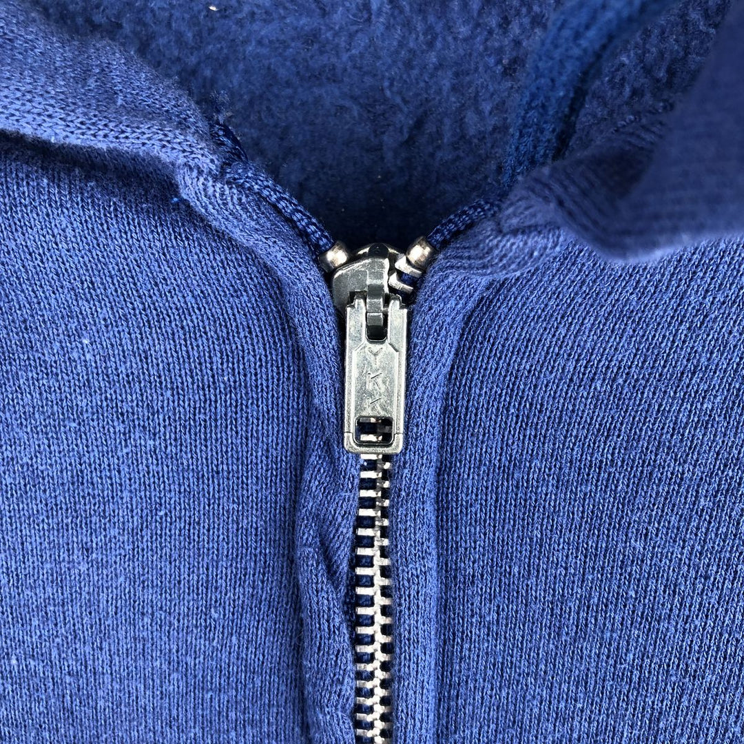 Vintage 80s-90'S Jerzees Full-Zip Hoodie, Made in USA, Men's XL cotton blue type Vintage Second Hand