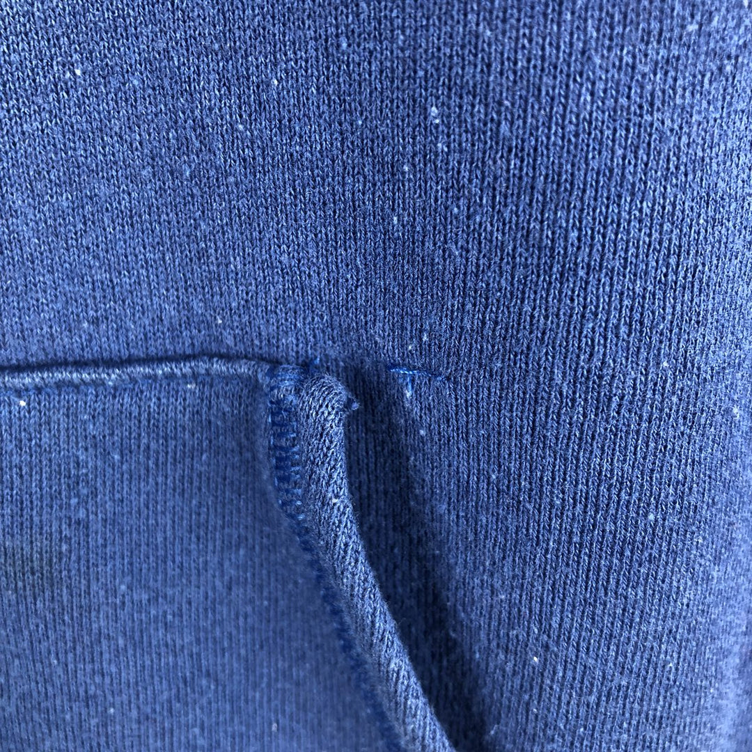 Vintage 80s-90'S Jerzees Full-Zip Hoodie, Made in USA, Men's XL cotton blue type Vintage Second Hand