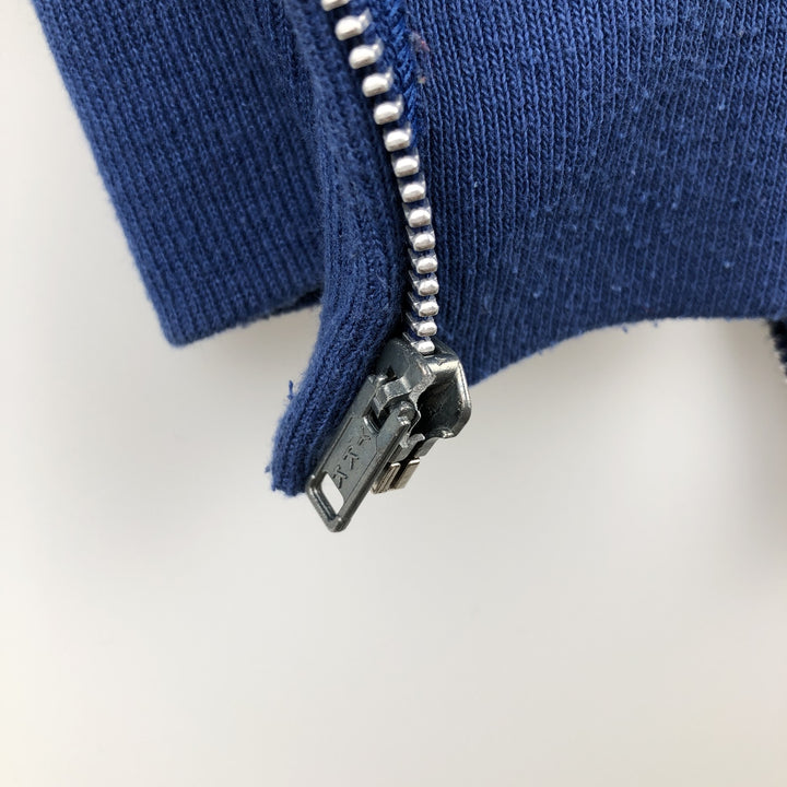 Vintage 80s-90'S Jerzees Full-Zip Hoodie, Made in USA, Men's XL cotton blue type Vintage Second Hand